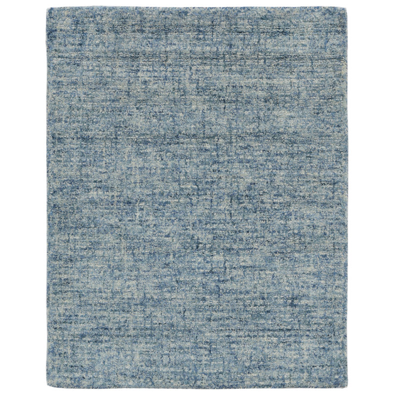 Highland Dunes Hunsberger Handmade Tufted Wool Blue Area Rug & Reviews